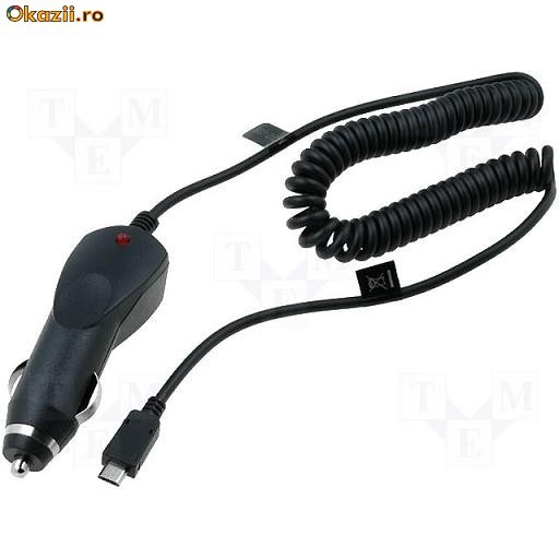 ALIMENTATOR AUTO 12V MICRO USB foto mare