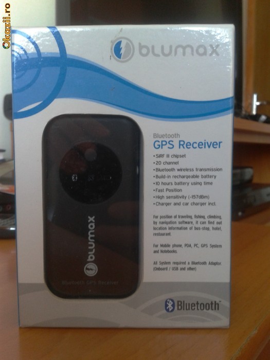 BLUMAX Bluetooth GPS Receiver foto mare