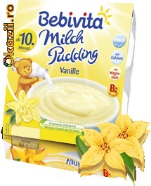 mancare bebelasi, BEBIVITA  de la 10 luni,pudding milch vanille  cereale, iaurt, lapte, piure fructe, Nestle foto mare