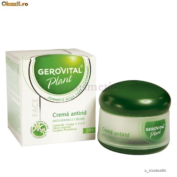 Crema antirid GEROVITAL PLANT 50 ml foto mare