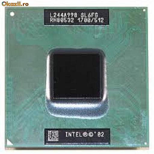 Procesor laptop folosit Intel Mobile Pentium 4-M 1.7 GHz SL6FG foto mare