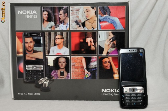 Telefon mobil de colectie - NOKIA N73 MUSIC EDITION - Camera digitala 3.2 MP cu blitz, Quad band, Bluetooth, Sunet 3D,  Casca stereo, Folie pe display foto mare