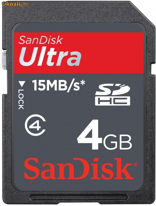 Card SanDisk Ultra II 4GB foto mare