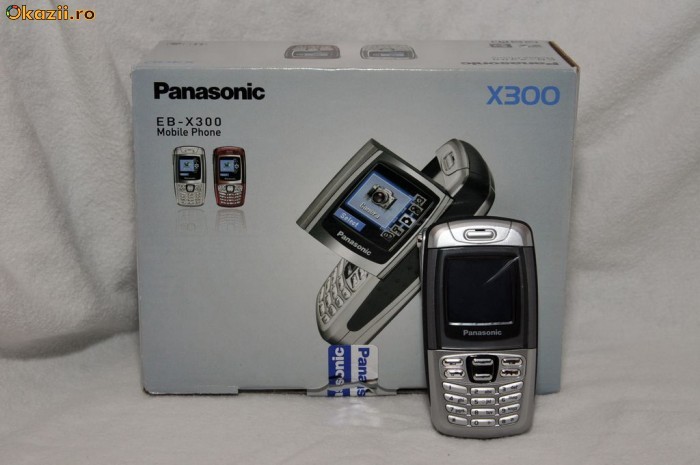 Telefon mobil de colectie - Design de exceptie - PANASONIC X 300 - Camera foto / video, Calculator, Calendar, Vibratii, Folia originala pe ecran foto mare