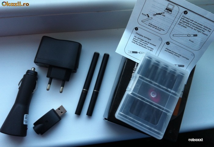 PACHET 2 TIGARI ELECTRONICE E-HEALTH BLACK!!! foto mare