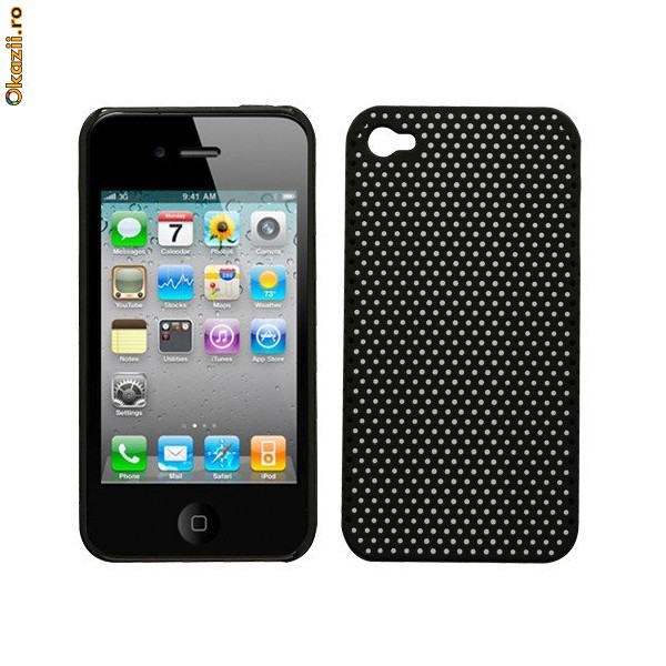Grid Case Apple iPhone 4 black foto mare