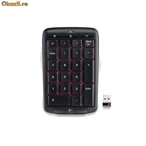 Tastatura Logitech N305 Nano Unifying Cordless Number Pad, USB 2.0 foto mare