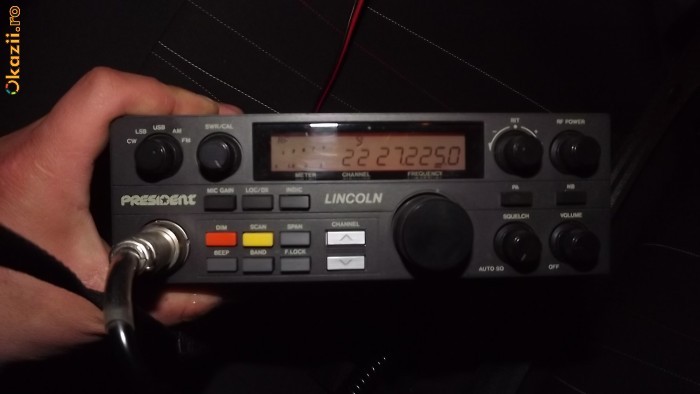 vand statie radio cb president lincoln 30 watt foto mare