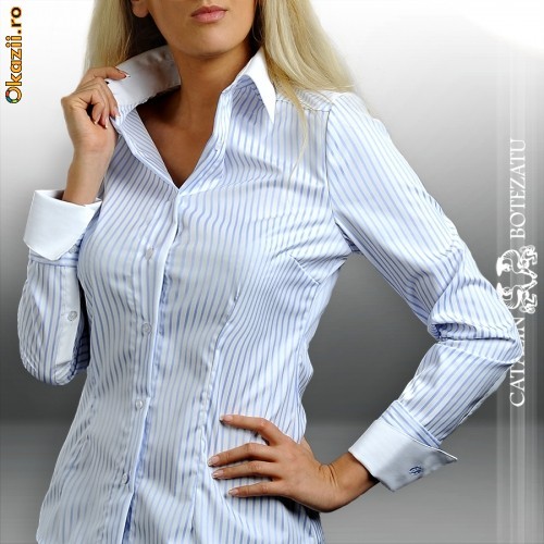 Camasa de dama Catalin Botezatu albastru CCF11 [Cod: CBCD004] foto mare