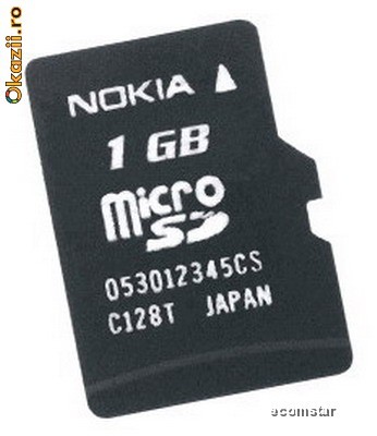 MEMORIE MICRO SD 1 Gb ( MICRO SD MU-22 ) NOKIA foto mare