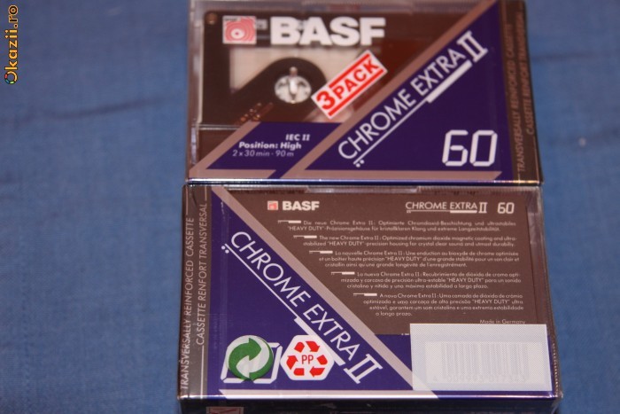 Casete Audio sigilate BASF CR-Extra II / 60 minute foto mare