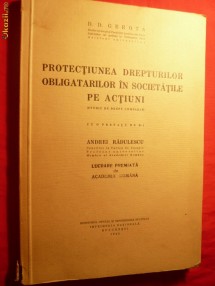 DD.GEROTA - Soc. pe Actiuni- Drepturi Obligatari , 1932 foto