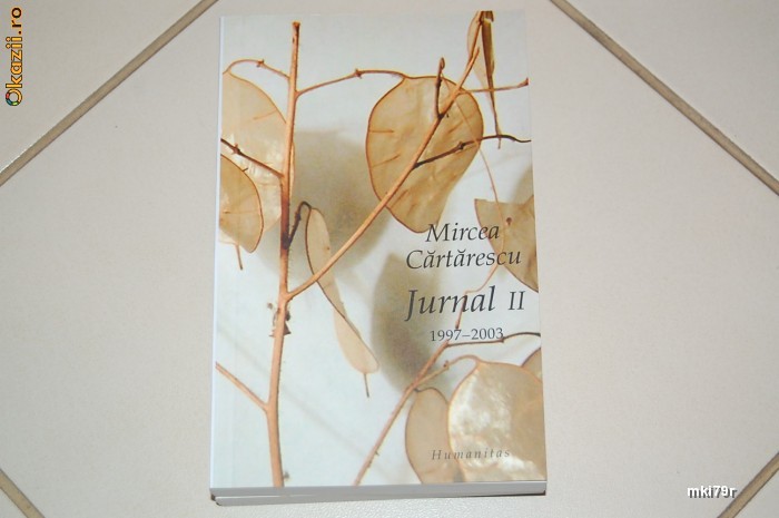 Mircea Cartarescu - JURNAL  1997-2003  (2 volume) foto mare