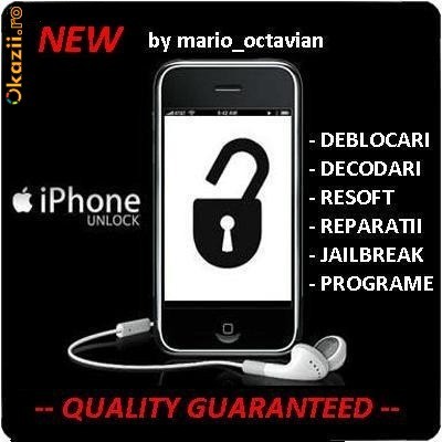 DECODEZ DECODARE iPhone 4 3GS 3G 2G REPARATII SOFT / HARDWARE foto mare